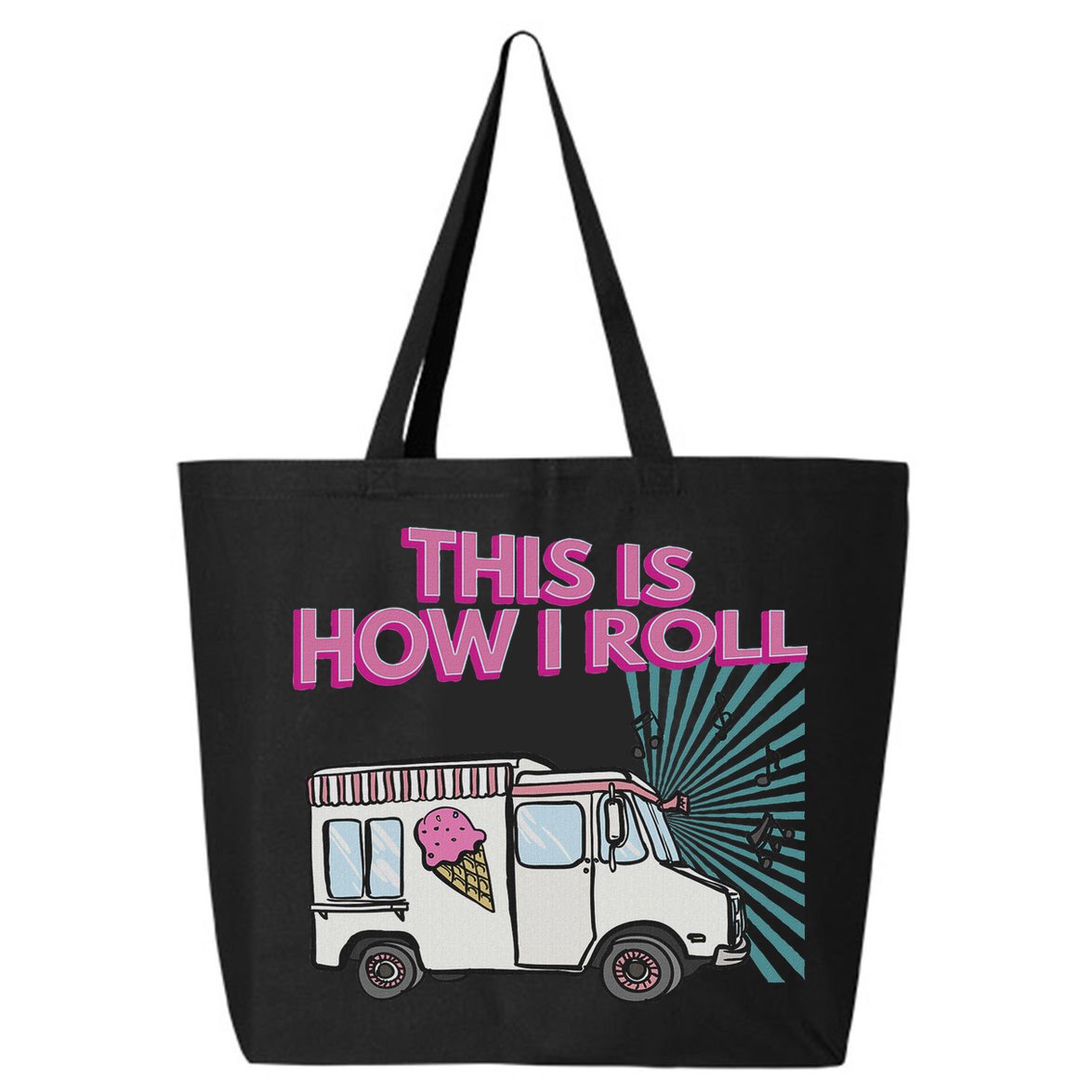 This Is How I Roll Funny Casual Ice Cream Truck Gift 25L Jumbo Tote