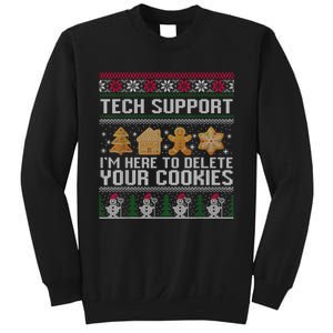 Techsupport I’M Here To Delete Your Cookies Christmas Sweatshirt