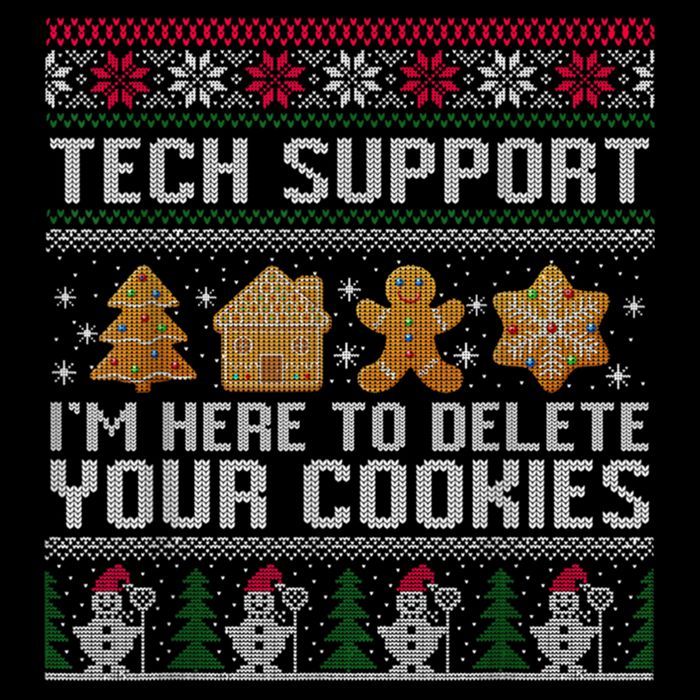 Techsupport I’M Here To Delete Your Cookies Christmas Mousepad