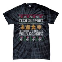 Techsupport I’M Here To Delete Your Cookies Christmas Tie-Dye T-Shirt