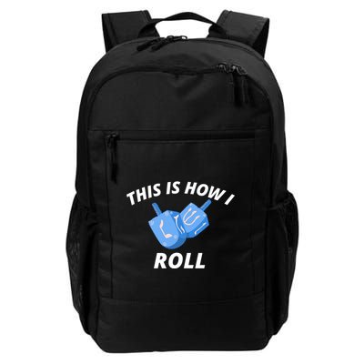 This Is How I Roll Funny Dreidel Funny Dreidel Gift Menorah Chanukah Hanukkah Backpack