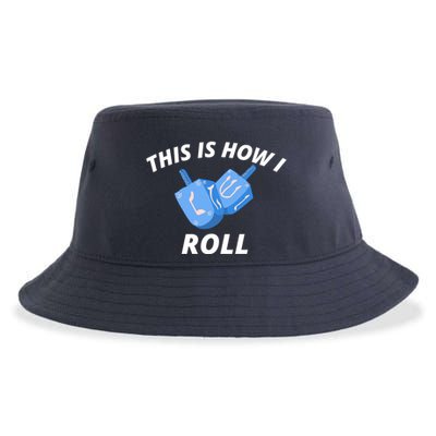 This Is How I Roll Funny Dreidel Funny Dreidel Gift Menorah Chanukah Hanukkah Sustainable Bucket Hat