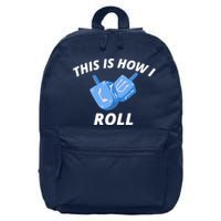 This Is How I Roll Funny Dreidel Funny Dreidel Gift Menorah Chanukah Hanukkah 16 in Basic Backpack