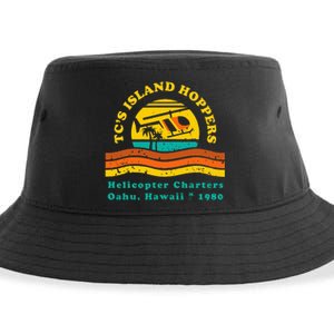 TcS Island Hoppers Helicopter Charters Hawaii Since 1980 Sustainable Bucket Hat