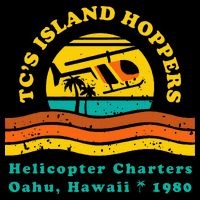 TcS Island Hoppers Helicopter Charters Hawaii Since 1980 Sustainable Bucket Hat