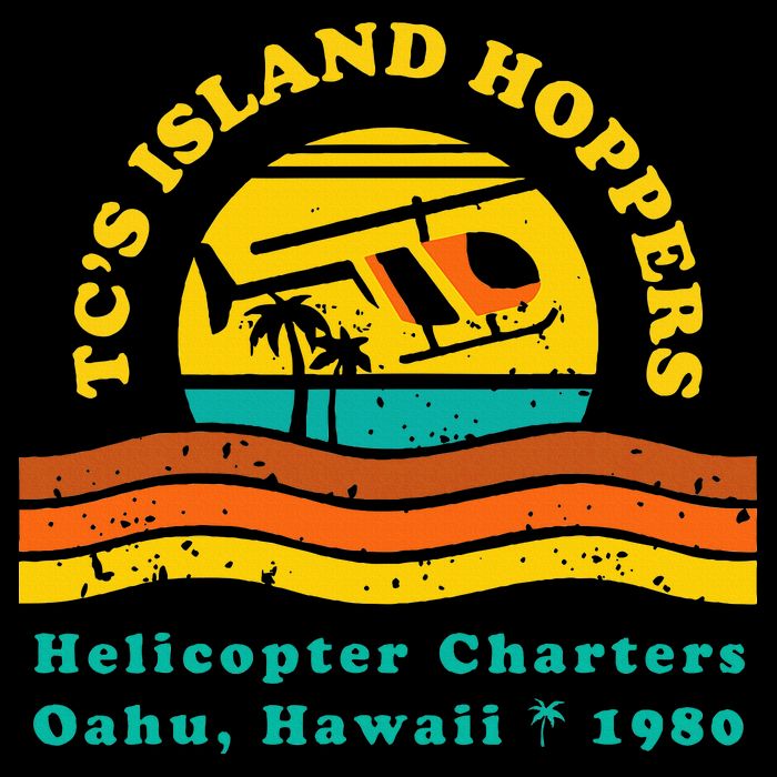 TcS Island Hoppers Helicopter Charters Hawaii Since 1980 Sustainable Bucket Hat