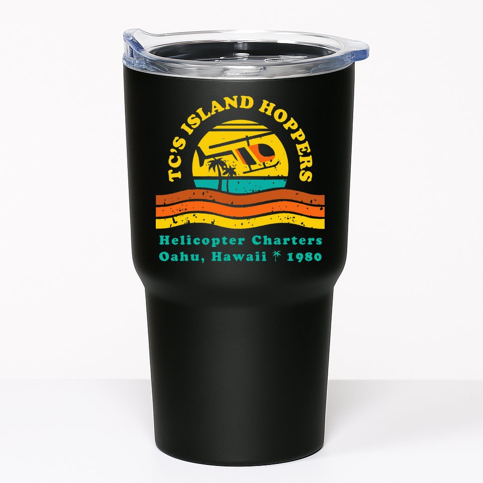 TcS Island Hoppers Helicopter Charters Hawaii Since 1980 Tumbler