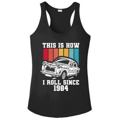 This Is How I Roll Since 1984 Cute Gift Ladies PosiCharge Competitor Racerback Tank