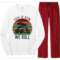 This Is How We Roll Golf Cart Funny Golfers Player Long Sleeve Pajama Set