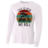 This Is How We Roll Golf Cart Funny Golfers Player Cooling Performance Long Sleeve Crew