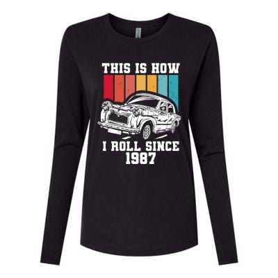 This Is How I Roll Since 1987 Gift Womens Cotton Relaxed Long Sleeve T-Shirt