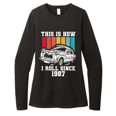 This Is How I Roll Since 1987 Gift Womens CVC Long Sleeve Shirt