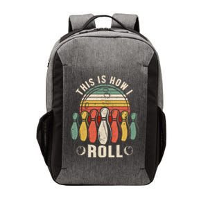 This Is How I Roll Retro Bowling Bowler Funny Gift Vector Backpack