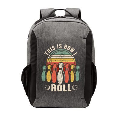 This Is How I Roll Retro Bowling Bowler Funny Gift Vector Backpack