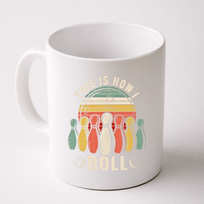 This Is How I Roll Retro Bowling Bowler Funny Gift Coffee Mug