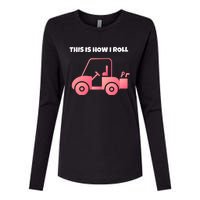 This Is How I Roll Golf Cart Funny Golfers Womens Cotton Relaxed Long Sleeve T-Shirt