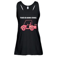 This Is How I Roll Golf Cart Funny Golfers Ladies Essential Flowy Tank