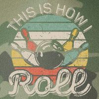 This Is How I Roll Retro Bowling Bowler Funny Legacy Tie Dye Trucker Hat