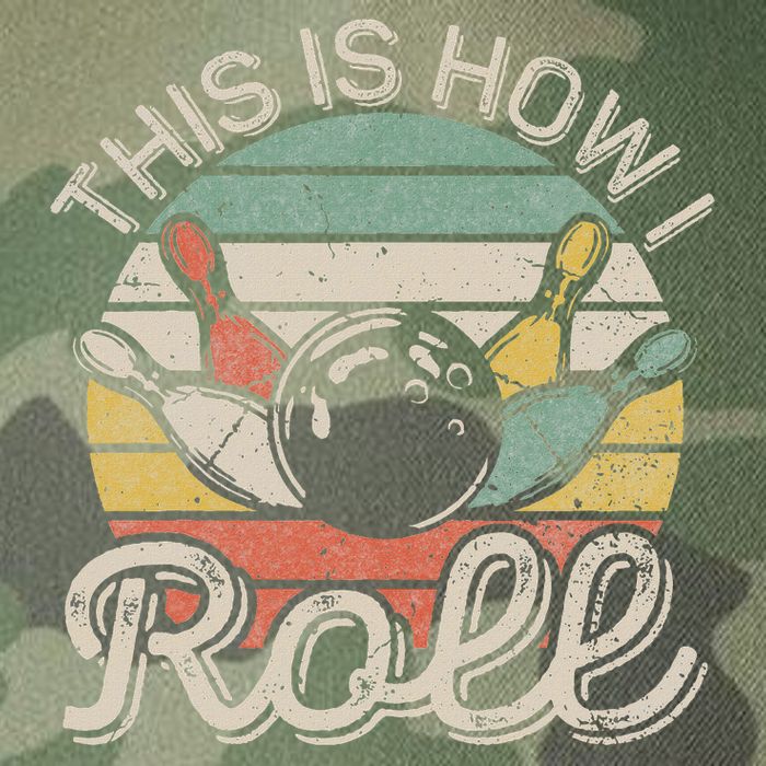 This Is How I Roll Retro Bowling Bowler Funny Legacy Tie Dye Trucker Hat