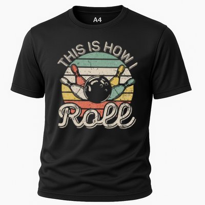 This Is How I Roll Retro Bowling Bowler Funny Performance Shirt
