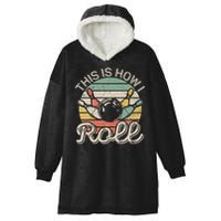This Is How I Roll Retro Bowling Bowler Funny Hooded Wearable Blanket