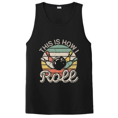 This Is How I Roll Retro Bowling Bowler Funny PosiCharge Competitor Tank
