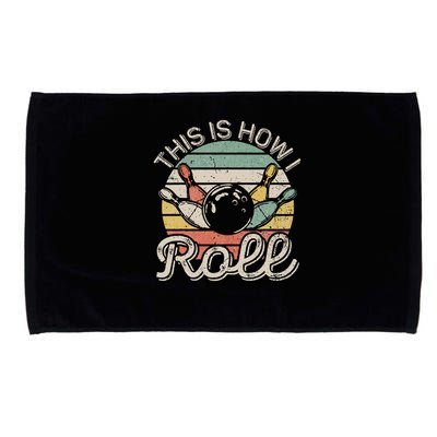 This Is How I Roll Retro Bowling Bowler Funny Microfiber Hand Towel
