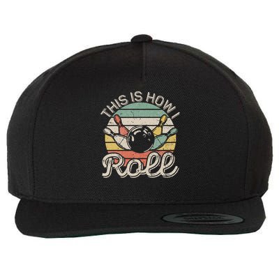 This Is How I Roll Retro Bowling Bowler Funny Wool Snapback Cap