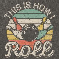 This Is How I Roll Retro Bowling Bowler Funny Cotton Canvas Backpack