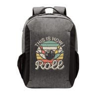 This Is How I Roll Retro Bowling Bowler Funny Vector Backpack