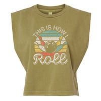 This Is How I Roll Retro Bowling Bowler Funny Garment-Dyed Women's Muscle Tee
