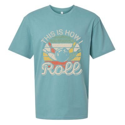This Is How I Roll Retro Bowling Bowler Funny Sueded Cloud Jersey T-Shirt