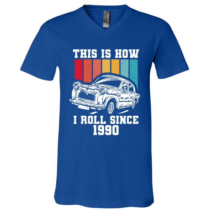 This Is How I Roll Since 1990 Meaningful Gift V-Neck T-Shirt