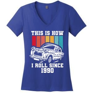 This Is How I Roll Since 1990 Meaningful Gift Women's V-Neck T-Shirt