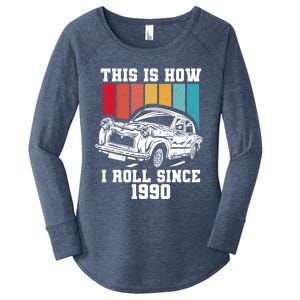 This Is How I Roll Since 1990 Meaningful Gift Women's Perfect Tri Tunic Long Sleeve Shirt