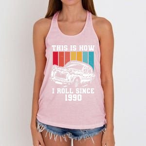 This Is How I Roll Since 1990 Meaningful Gift Women's Knotted Racerback Tank