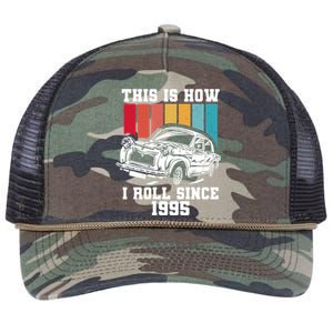 This Is How I Roll Since 1995 Gift Retro Rope Trucker Hat Cap