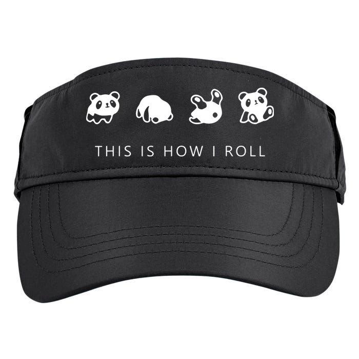 This Is How I Roll Panda Adult Drive Performance Visor