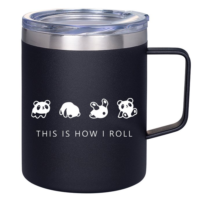 This Is How I Roll Panda 12oz Stainless Steel Coffee Mug