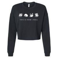 This Is How I Roll Panda Cropped Pullover Crew