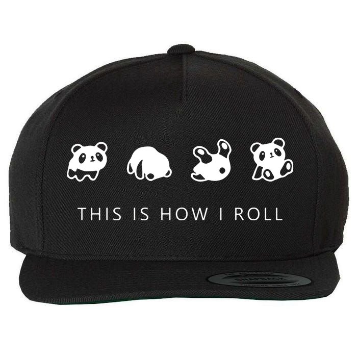 This Is How I Roll Panda Wool Snapback Cap
