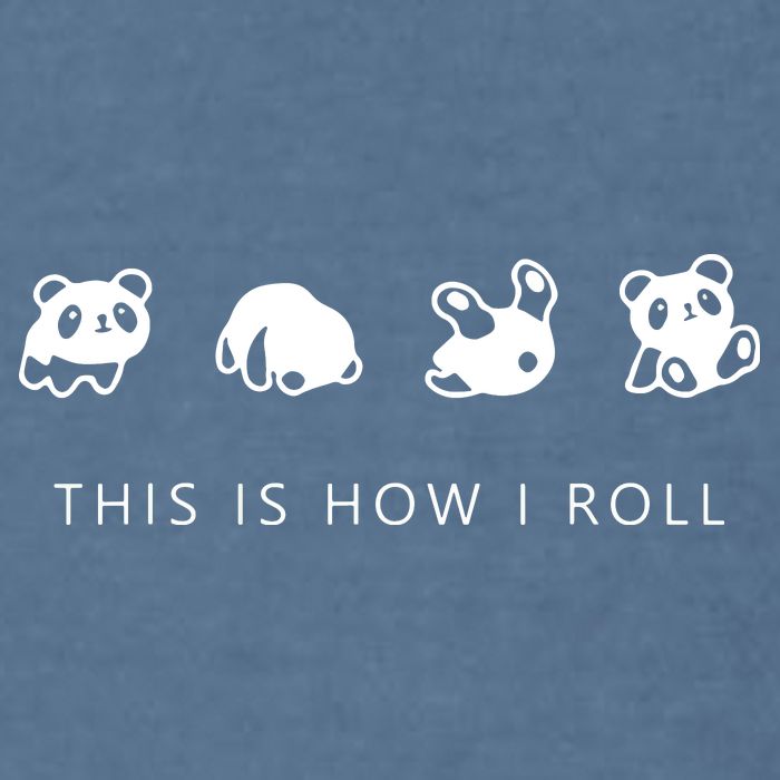 This Is How I Roll Panda Garment-Dyed Sweatshirt