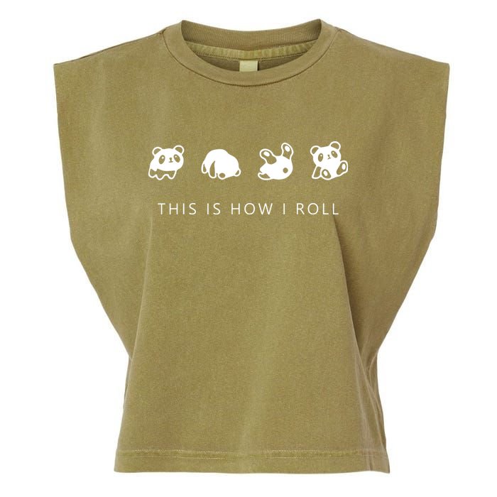 This Is How I Roll Panda Garment-Dyed Women's Muscle Tee