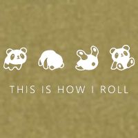 This Is How I Roll Panda Garment-Dyed Women's Muscle Tee