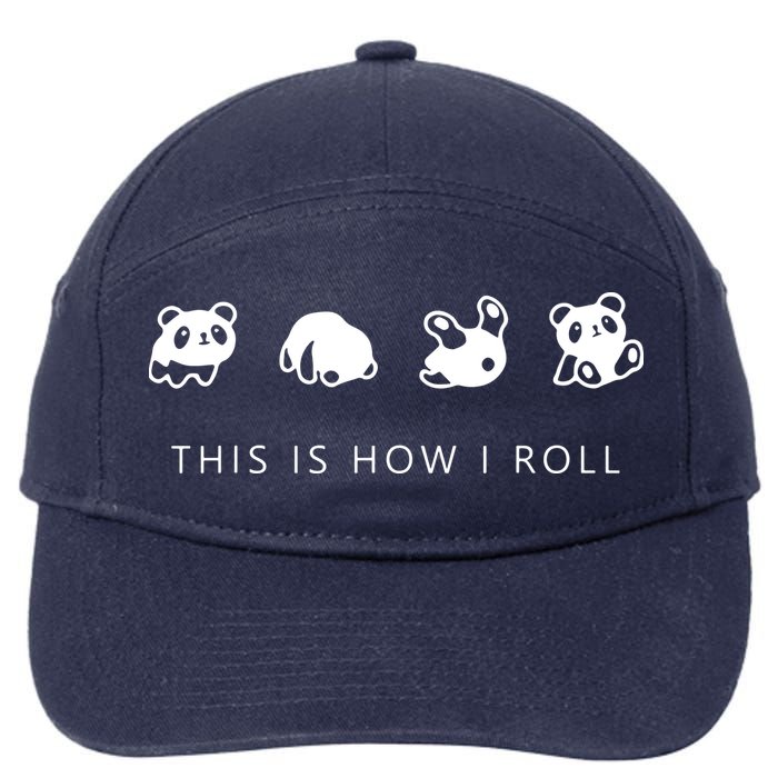 This Is How I Roll Panda 7-Panel Snapback Hat