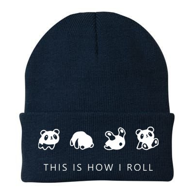 This Is How I Roll Panda Knit Cap Winter Beanie