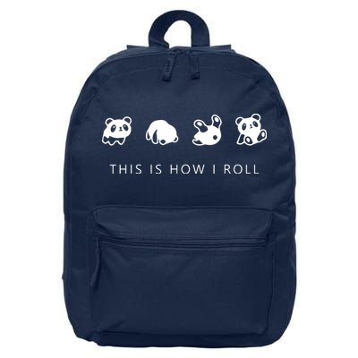 This Is How I Roll Panda 16 in Basic Backpack