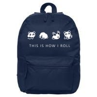 This Is How I Roll Panda 16 in Basic Backpack