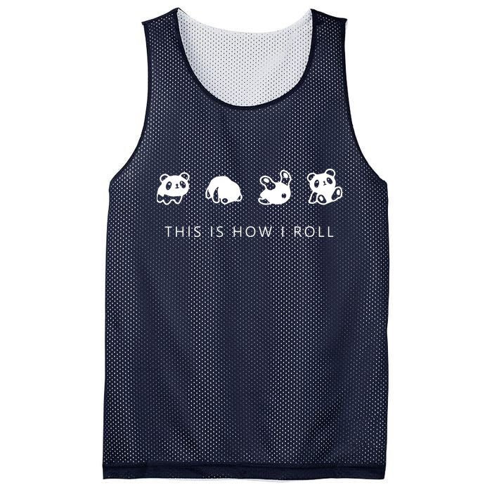 This Is How I Roll Panda Mesh Reversible Basketball Jersey Tank