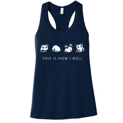 This Is How I Roll Panda Womens Tank Top